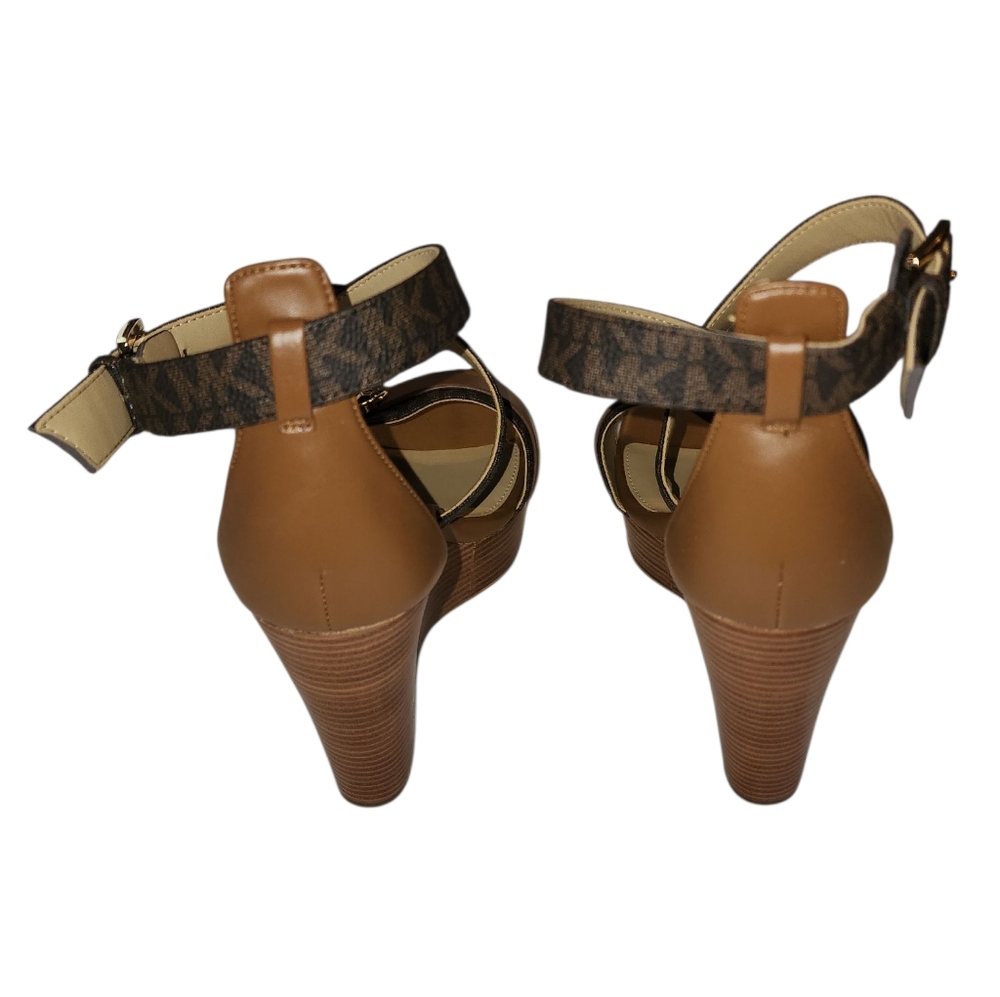 Michael Kors Brown Strappy Sandals - Picture 3 of 4